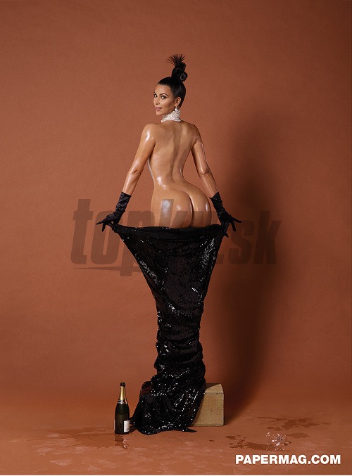 Úplne nahá Kim Kardashian
