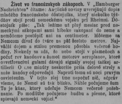 Národnie noviny, 19. 11. 1914