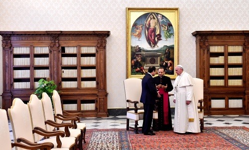 Pápež František prijal dnes