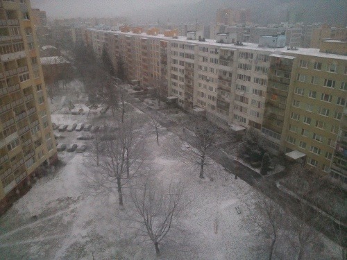 Prvý sneh v Košiciach