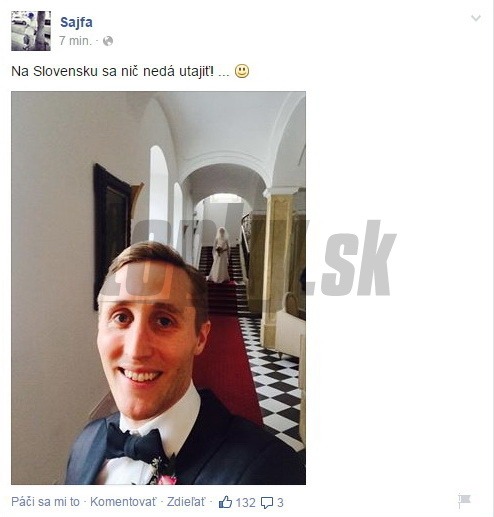 Matej Sajfa Cifra na svojej oficiálnej fanpage na Facebooku zverejnil takúto selfie.
