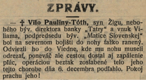 Slovenský týždeník, 11. 12. 1914