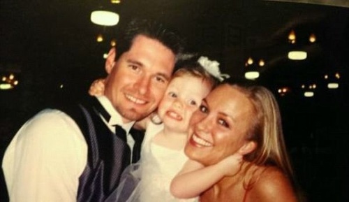 Candice s prvým manželom a dcérou Stiles