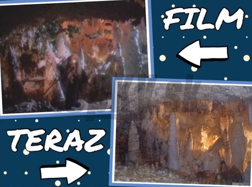 Scéna, v ktorej Perinbaba posiela preč Zubatú, sa natáčala v Snežnom dóme Demänovskej jaskyne. Ten sa vyznačuje nezvyčajnými útvarmi, ktoré pripomínajú osie hniezda. 