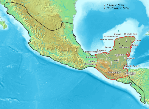 Rozloha mayskej civilizácie