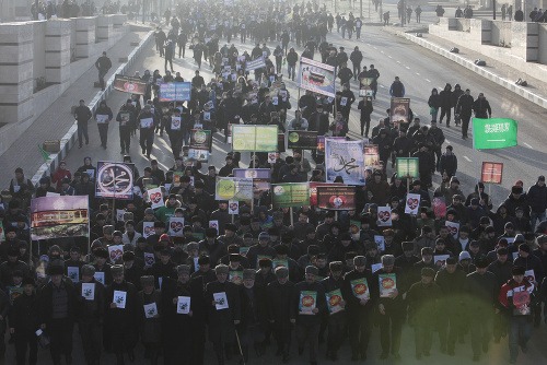 Protest v Čečensku