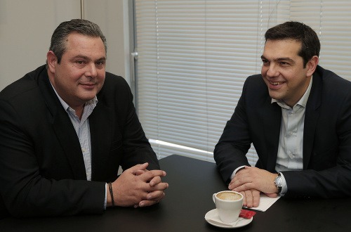 Panos Kammenos (vľavo), predstaviteľ