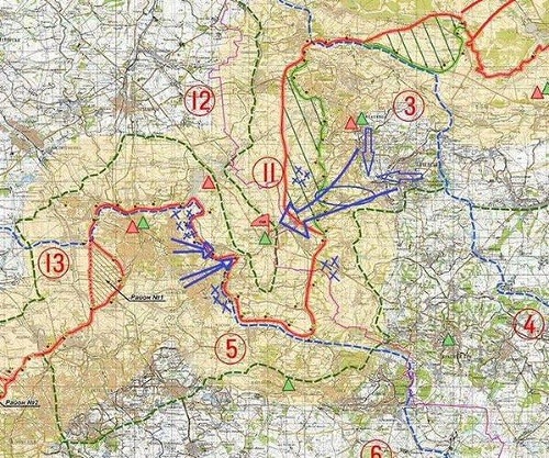 Debaľcevo tvorí výbežok medzi Doneckou a Luhanskou oblasťou