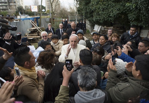 Pápež navštívil slum na