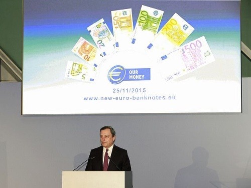 Prezident Európskej centrálnej banky (ECB) Mario Draghi 