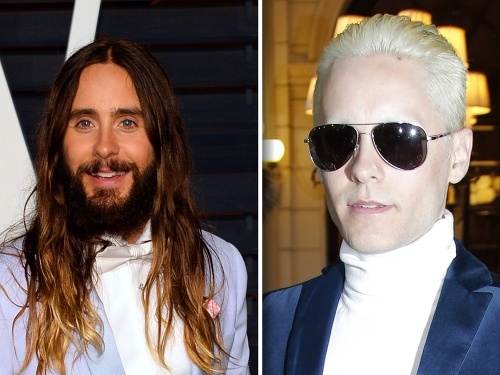 Herec a spevák Jared Leto sa v priebehu uplynulých dní zmenil na úplne iného človeka. Zhodil bradu a dlhé hnedé vlasy vymenil za krátky zostrih blond farby. 