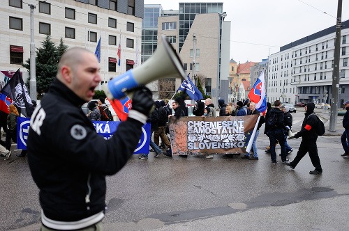 Bratislavou pochodovali nacionalisti
