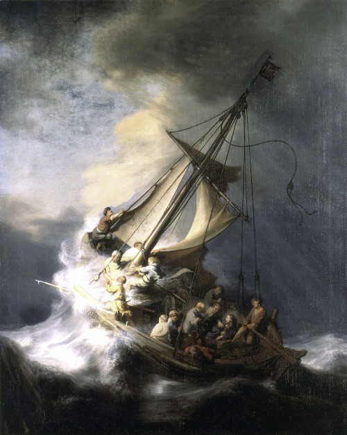 Rembrandt van Rijn - Búrka na mori Galilejskom