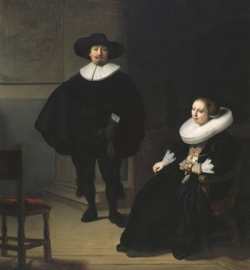 Rembrandt van Rijn - Dáma a pán v čiernom