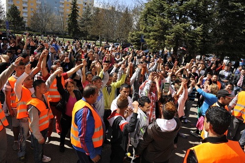 Protestný pochod Rómov v