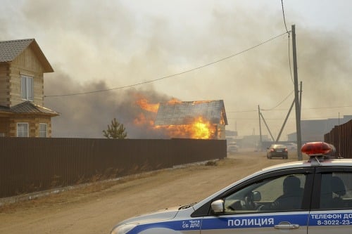 Požiar na Sibíri