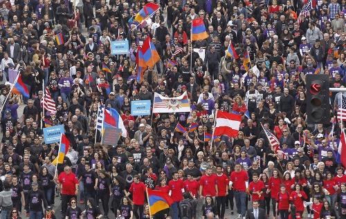 Arménsku genocídu si pripomínajú v Los Angeles