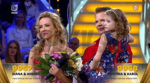 Diana Mórová a Ayo Krížik s Angelikou, pre ktorú tancovali. 