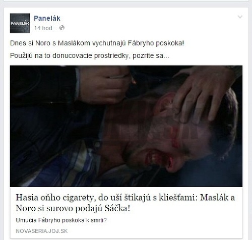Jojka si na Facebooku avízovala scénky z mučenia. 