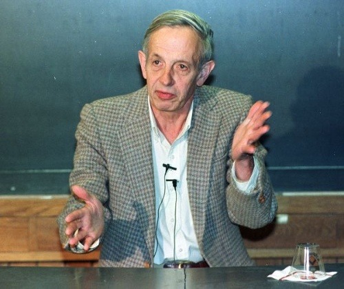 Počas tlačovky na Princetonskej univerzite v roku 1994