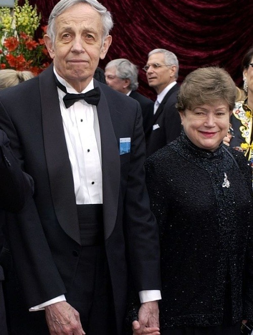 Nash s manželkou na udeľovaní Oscarov v roku 2002