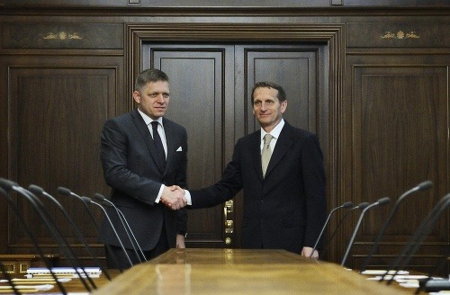 Fico s predsedom ruskej Štátnej dumy Sergejom Naryškinom