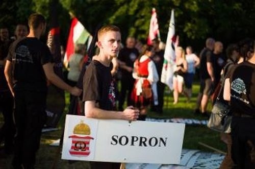 FOTO Maďarskí nacionalisti protestujú