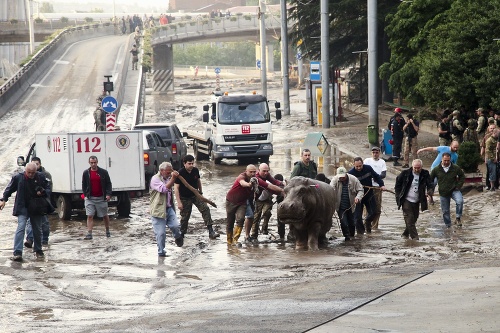 Záplavy v Tbilisi