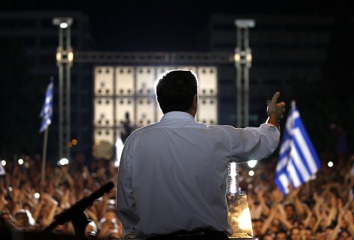 Alexis Tsipras vyzával ľudí,
