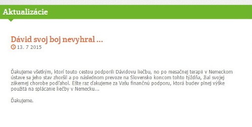 Zdrvujúca správa pre slovenskú