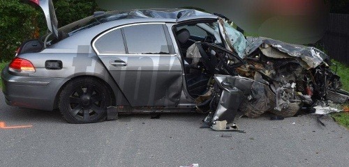 Takto skončilo auto brata Zuzany Plačkovej po vážnej nehode. 