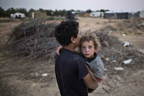 Sýrski utečenci v tábore v Jordánsku