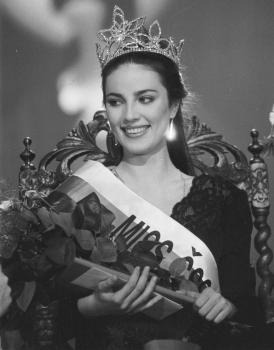 Miss ČSSR 1989 v Ostrave 8. apríla 1989.