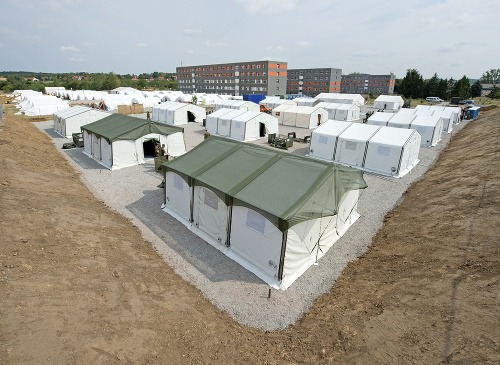 Utečenecký tábor v Nemecku.