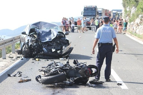 Nehoda motocyklistu v Chorvátsku