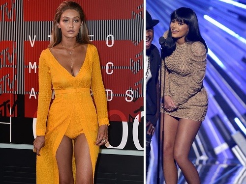 Provokatívne róby prevetrali aj mladšie krásky - modelka Gigi Hadid (20) a "Kardashianka" Kylie Jenner (18)