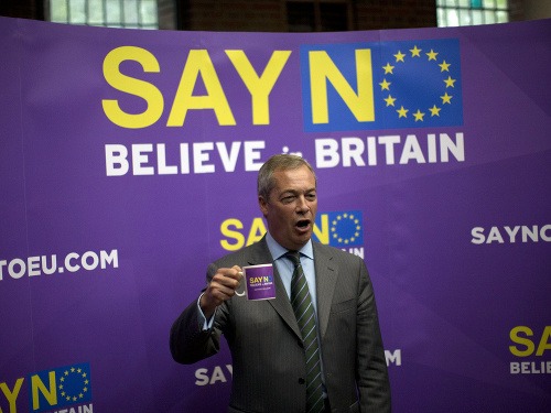 Farage je známym euroskeptikom
