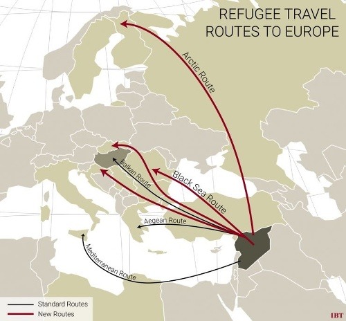 MAPA Utečenci hľadajú nové