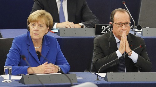 Angela Merkelová a Francois