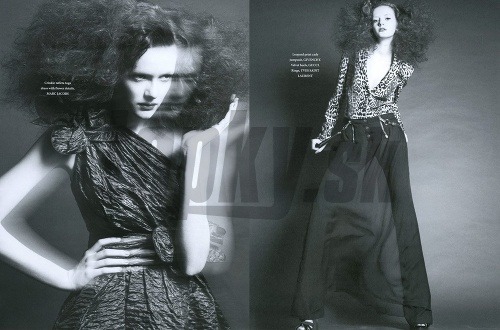Lívia Koristová sa objavila aj v zahraničných módnych magazínoch, kde predvádzala luxusné kúsky zvučných módnych značiek. 
