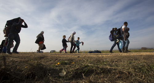 Migranti prechádzajú cez Chorvátsko