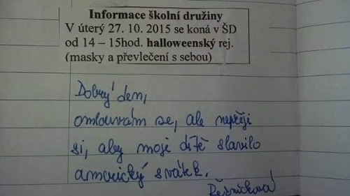 Matka zakázala svojmu dieťaťu