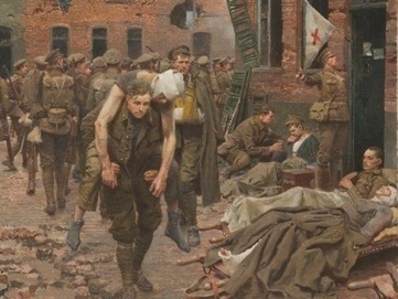 Bitka pri Ypres, v popredí je Henry Tandey