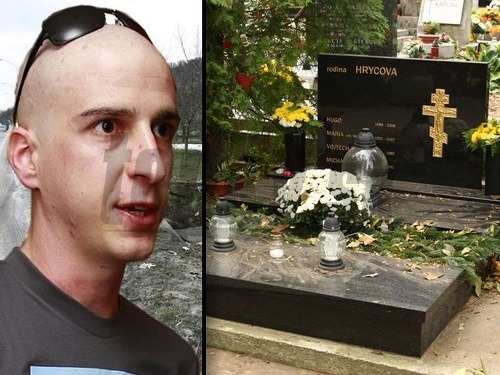 Syn herca Andyho Hryca Hugo Hryc (14. 1. 1986 - 21. 12. 2008) spočíva v rodinnom hrobe, ktorému už roky dominujú žlté kvety. Po oboch stranách stoja lavičky.