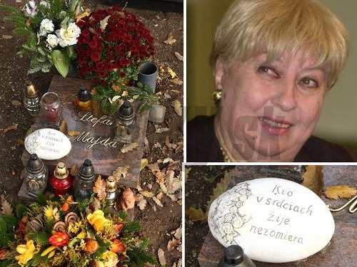 Herečka Magda Paveleková (7. 6. 1931 - 20. 7. 2015) spočinula v bratislavskom krematóriu v spoločnom hrobe so svojím manželom. Štefana prežila len o rok a pol. 