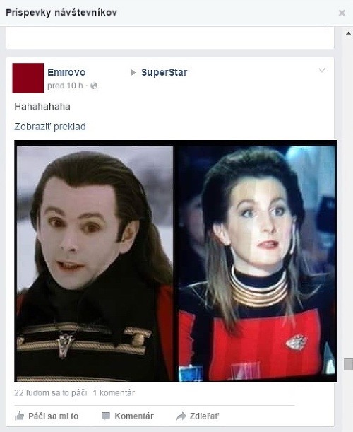 Na facebookovej stránke SuperStar sa začali kopiť koláže od divákov, v ktorých porotkyňu Kláru Vytiskovú prirovnávajú k rôznym filmovým postavám - napríklad k upírovi z Twilightu. 