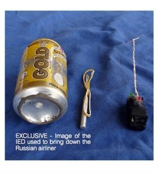 Bomba, ktorú mali do ruského lietadla prepašovať teroristi