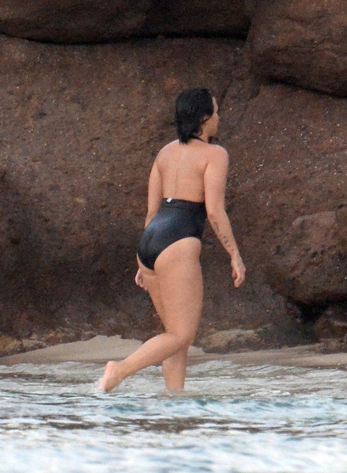 Pri pohľade na silnejšie stehná a oblý zadok speváčky Demi Lovato stúpne sebavedomie nejednej žene. 