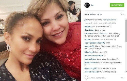 Mama Jennifer Lopez vyzerá skôr ako jej staršia sestra. 