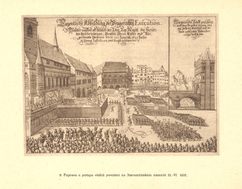 Archívne materiály dokumentujúce smrť Ján Jessenia a vodcov povstania na Staromestskom námestí 21. júna 1621. (Literárny archív SNK)